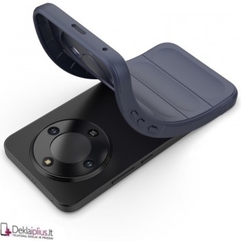 Magic Shield guminis dėklas - tamsiai mėlynas (Huawei Honor Magic 8 Lite)